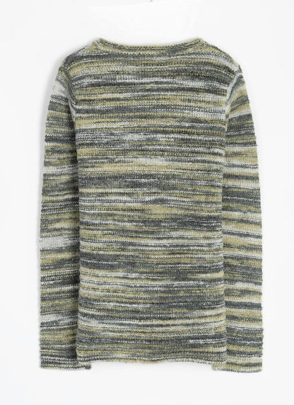  Striped Crew Neck Jumper