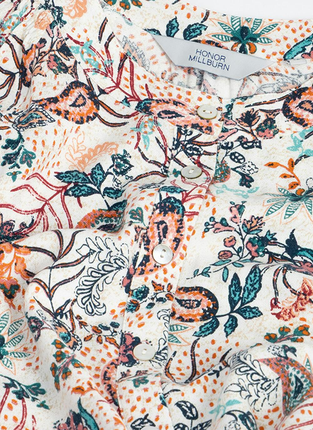  Crepe Paisely Print Blouse