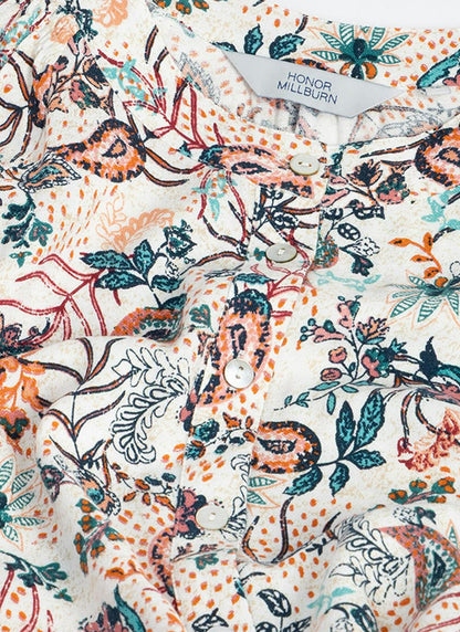  Crepe Paisely Print Blouse