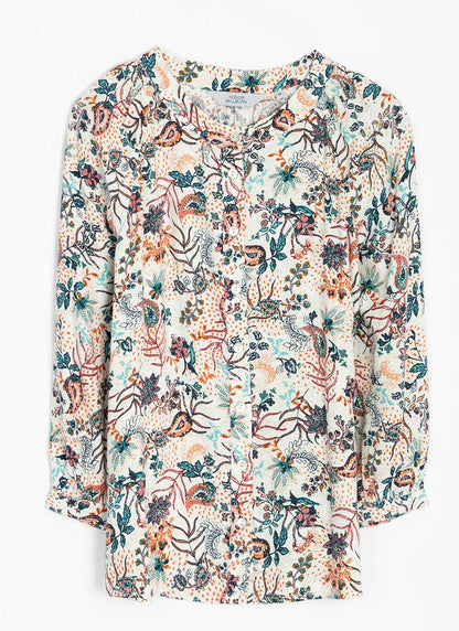  Crepe Paisely Print Blouse