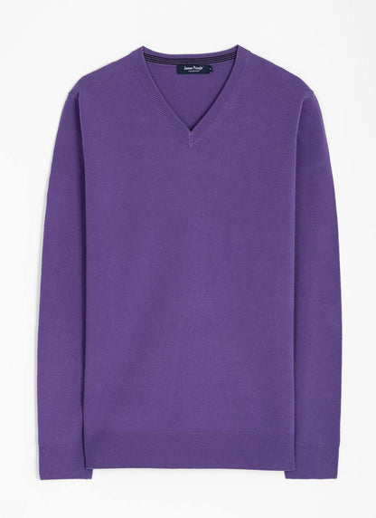  Fine Knit V Neck Jumper