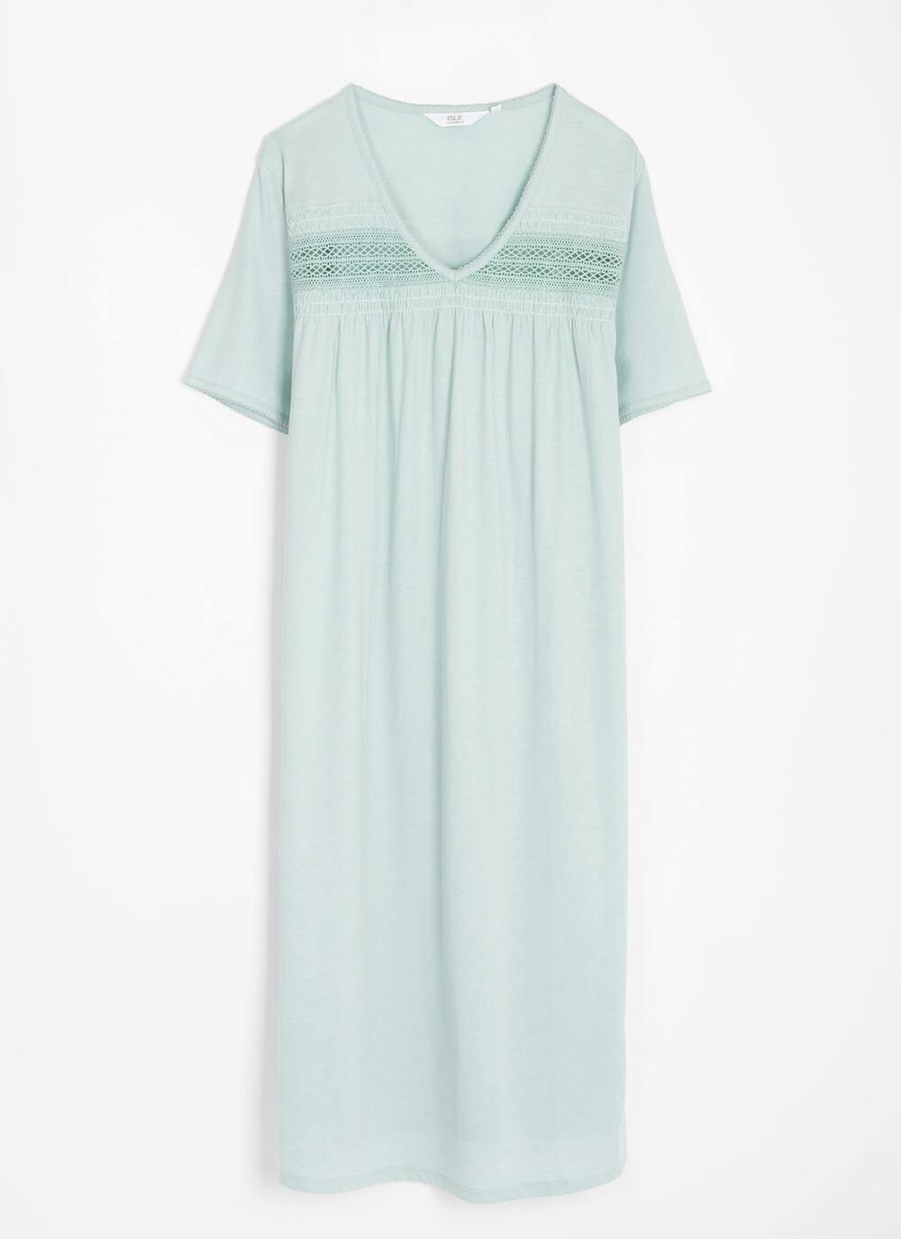  Cotton Rich Lace Trim Nightdress