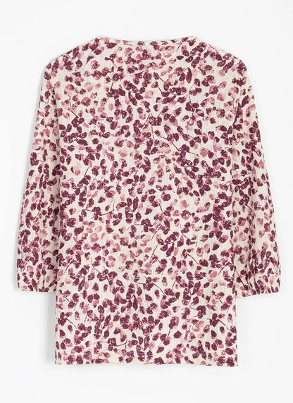 Crinkle Jersey Round Neck Top