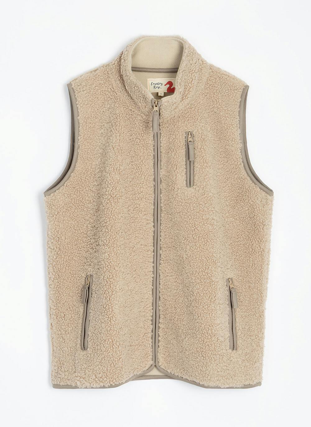  Borg Funnel Neck Gilet