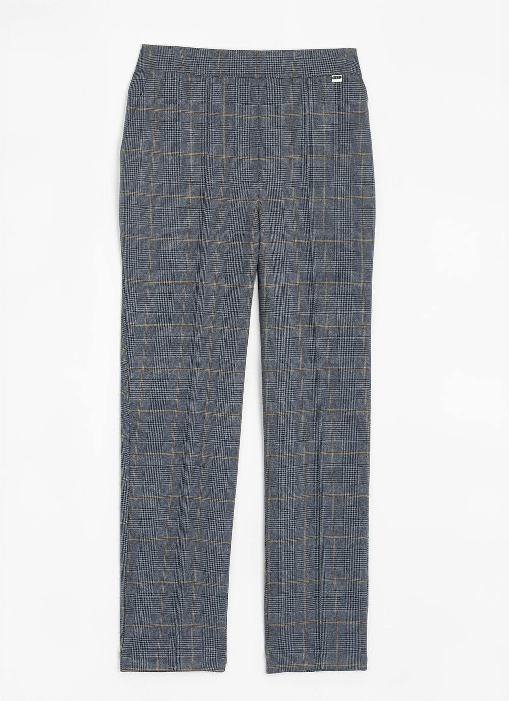  Comfort Fit Woven Check Trousers