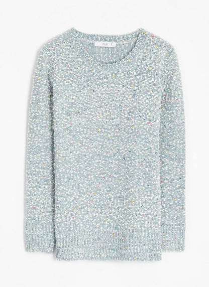 Chenille Textured Crew Neck Jumper