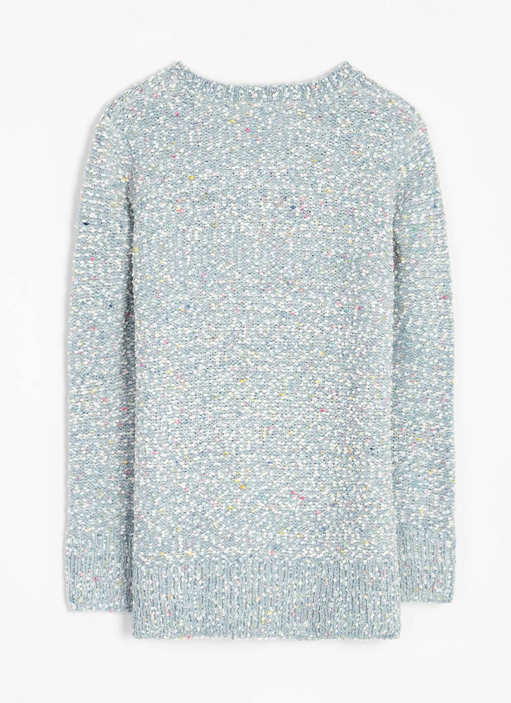  Chenille Textured Crew Neck Jumper