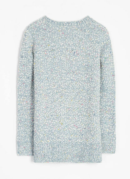  Chenille Textured Crew Neck Jumper