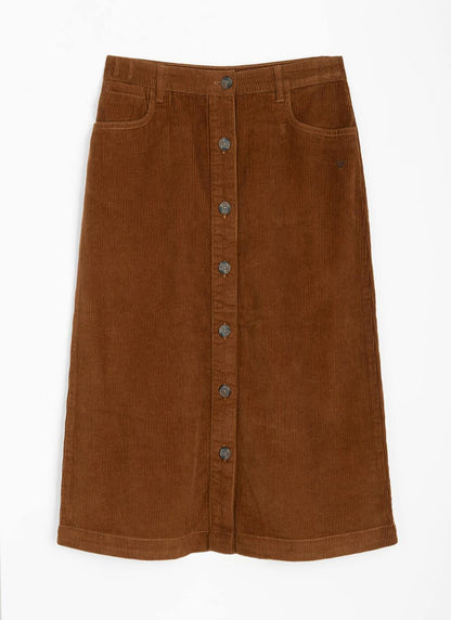  Pure Cotton Cord Midi Skirt