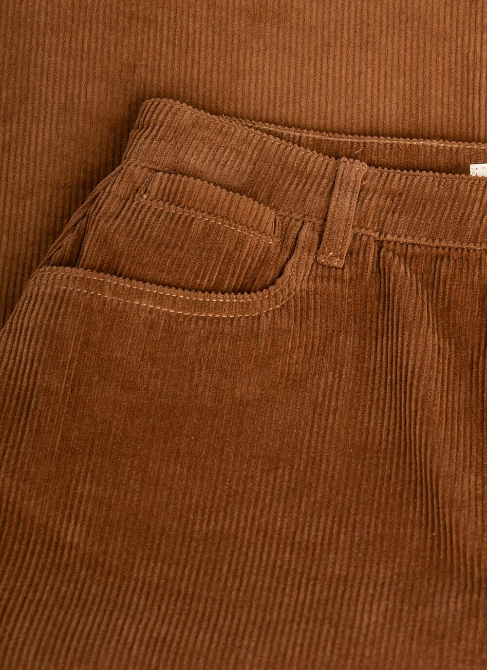  Pure Cotton Cord Midi Skirt