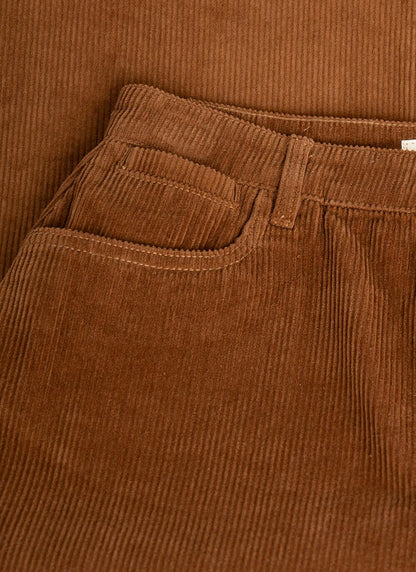  Pure Cotton Cord Midi Skirt