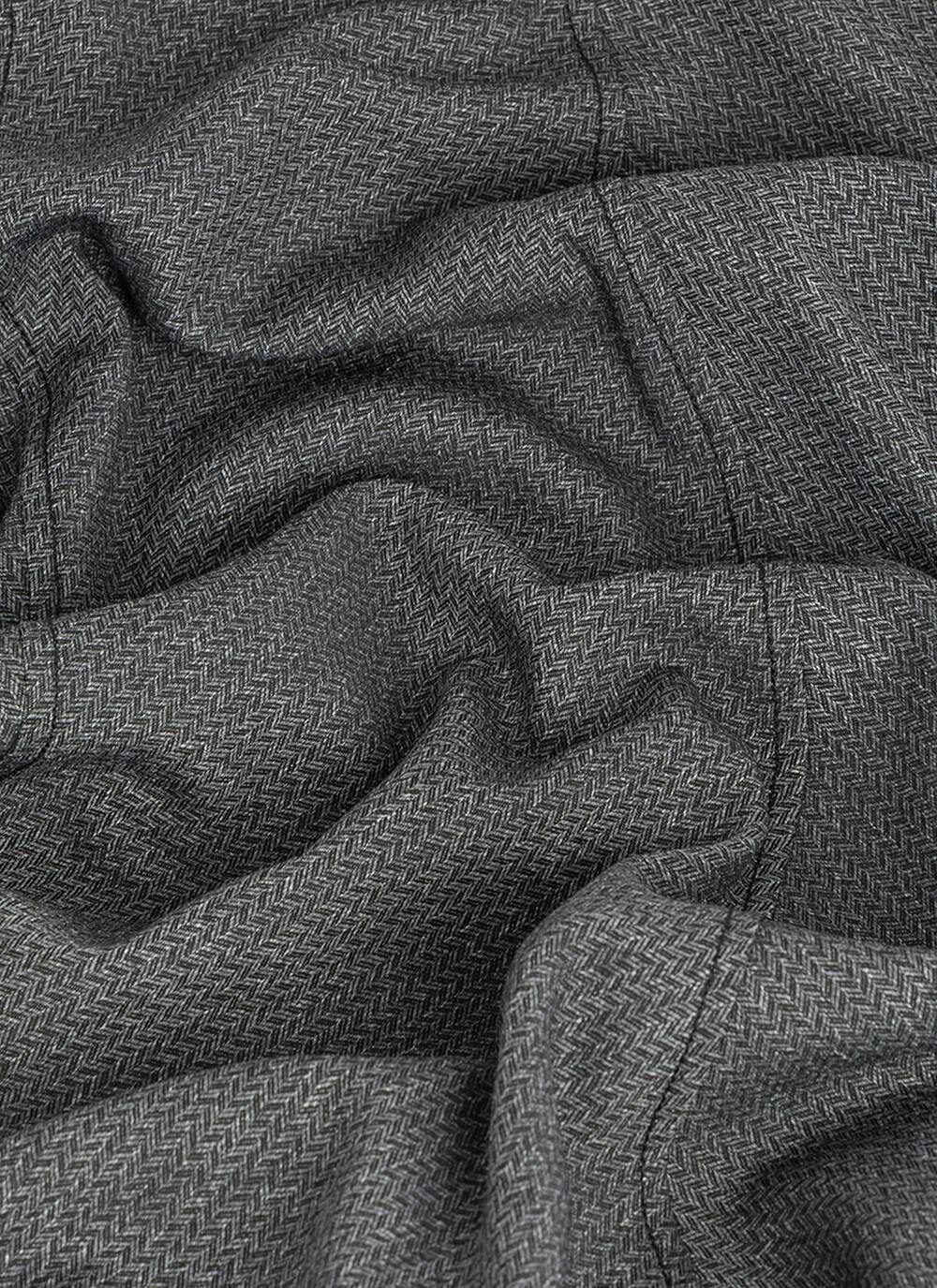  Comfort Fit Herringbone A- Line Skirt