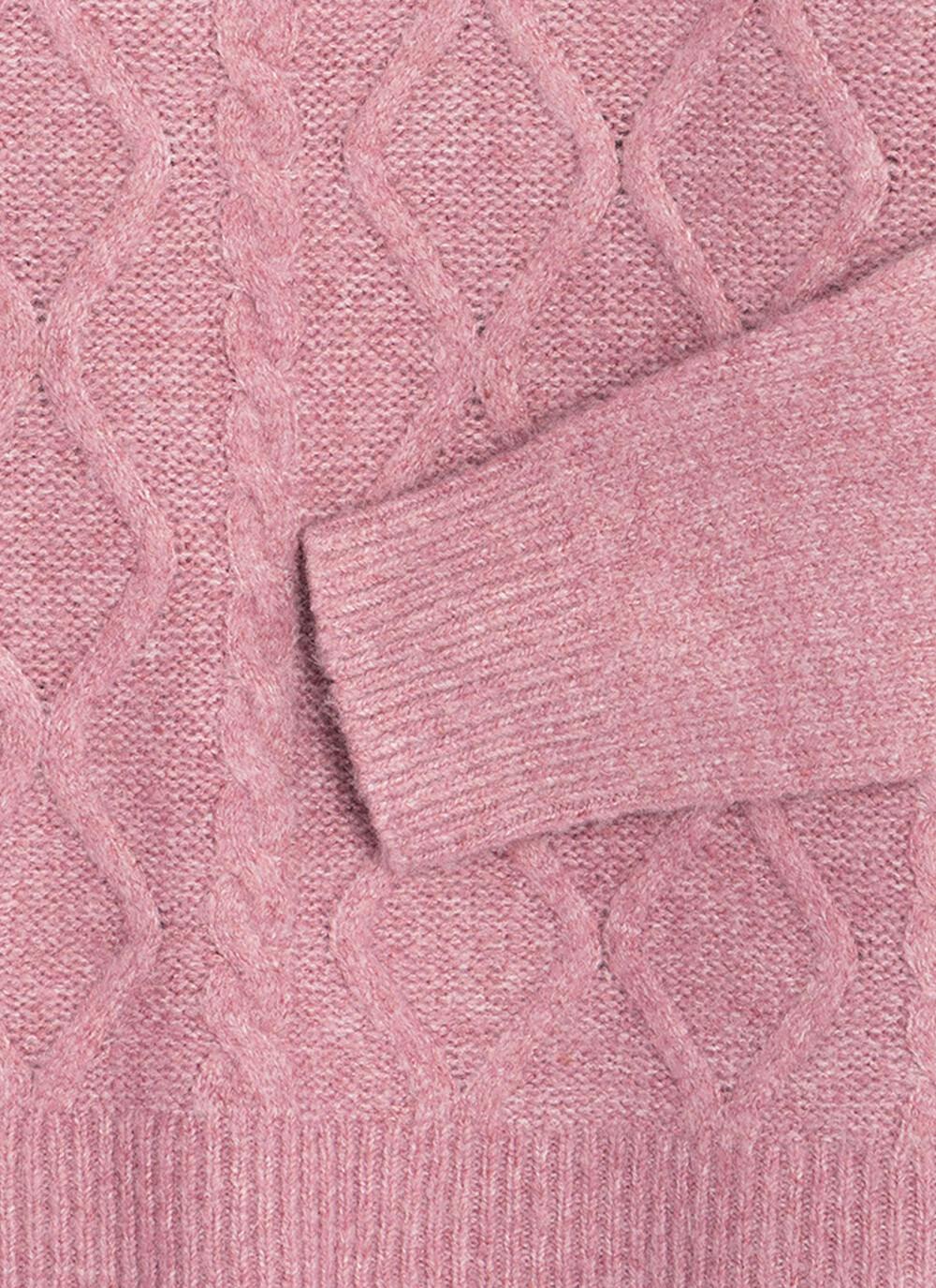  Cowl Neck Cable Knit Jumper