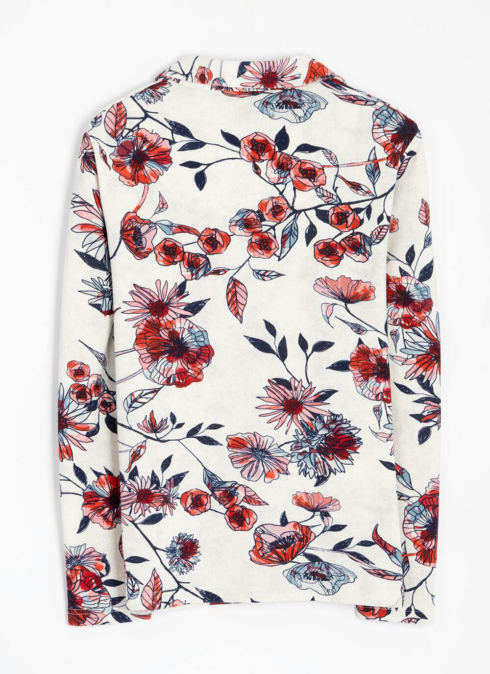  Warm Touch Jersey Print Blouse