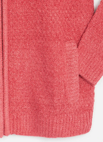  Soft Touch Knit Zip Through Cardigan