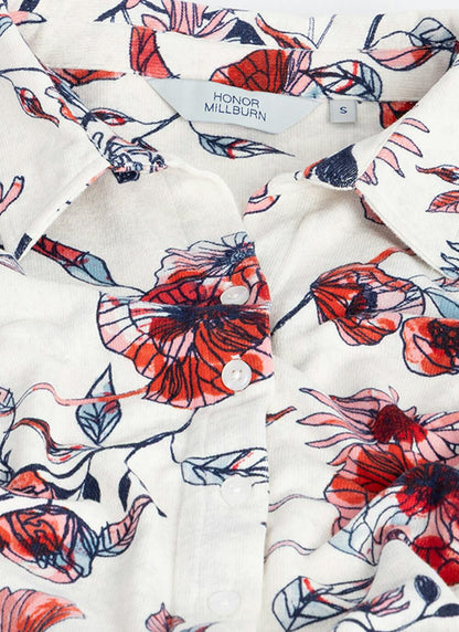  Warm Touch Jersey Print Blouse