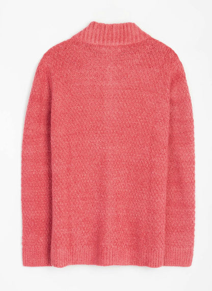  Soft Touch Knit Zip Through Cardigan