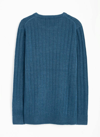  Cable Knit Crew Neck Jumper