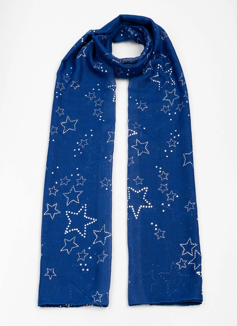  Lightweight Foil Star Scarf