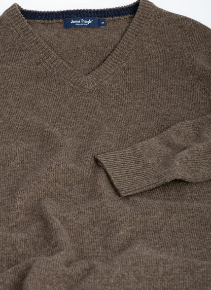  100% Lambswool V Neck Jumper