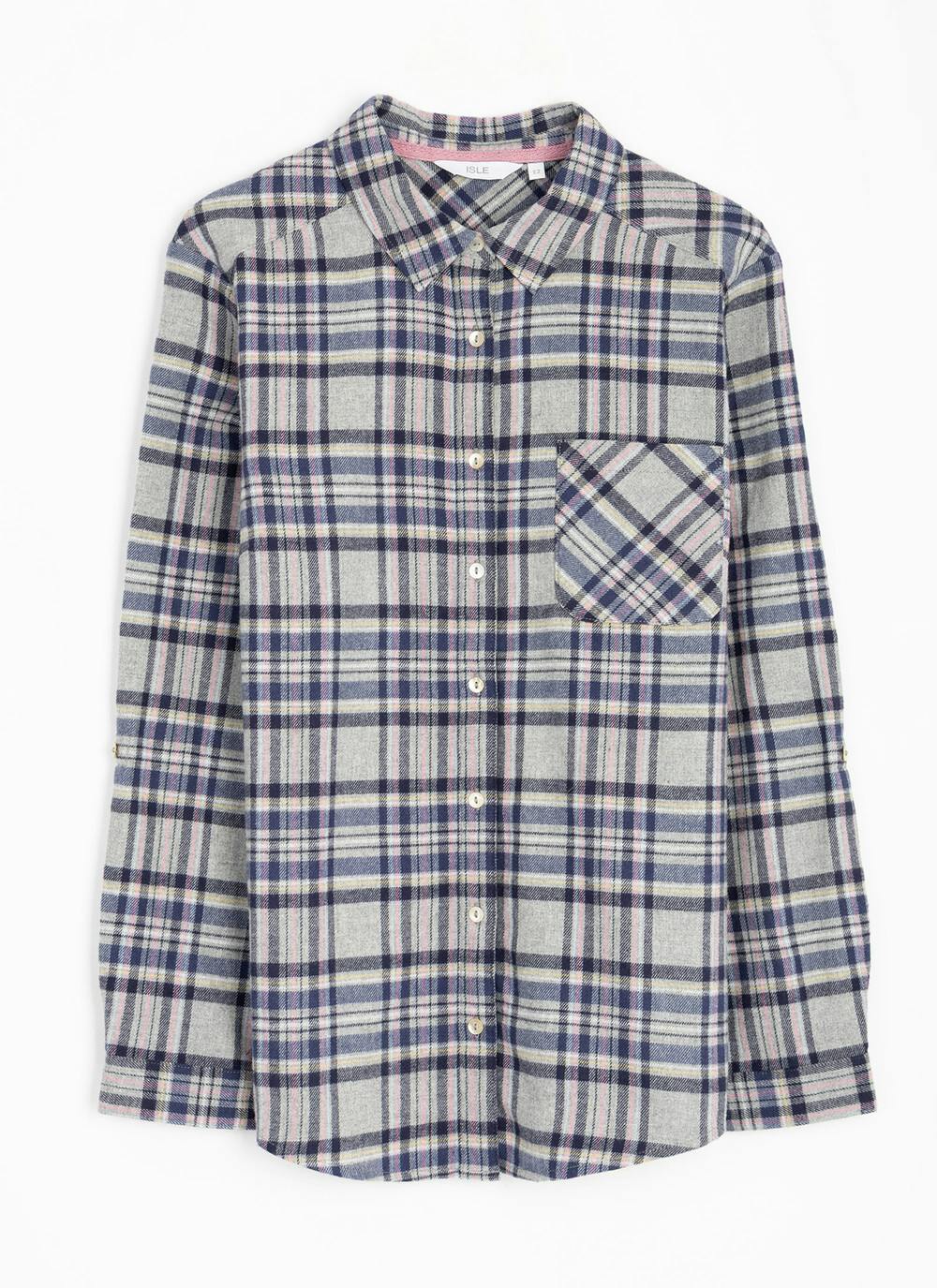  Pure Cotton Check Blouse