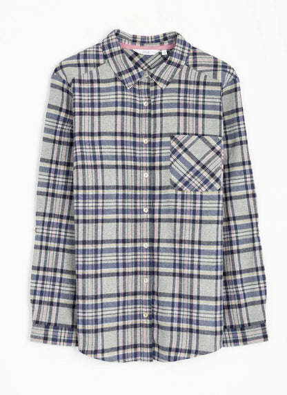  Pure Cotton Check Blouse