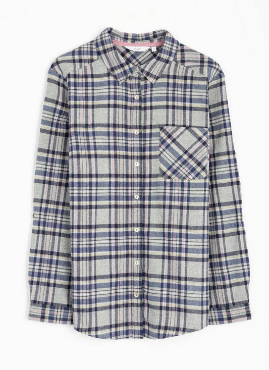  Pure Cotton Check Blouse