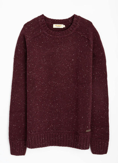 Textured Nep With Wool Crew Neck Jumper