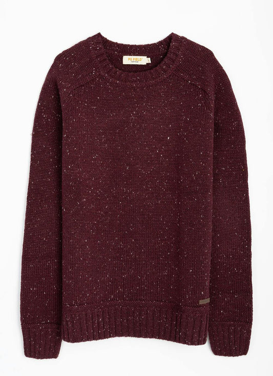  Textured Nep With Wool Crew Neck Jumper