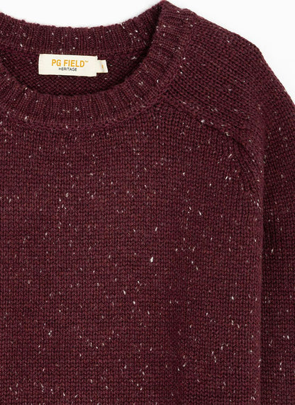  Textured Nep With Wool Crew Neck Jumper
