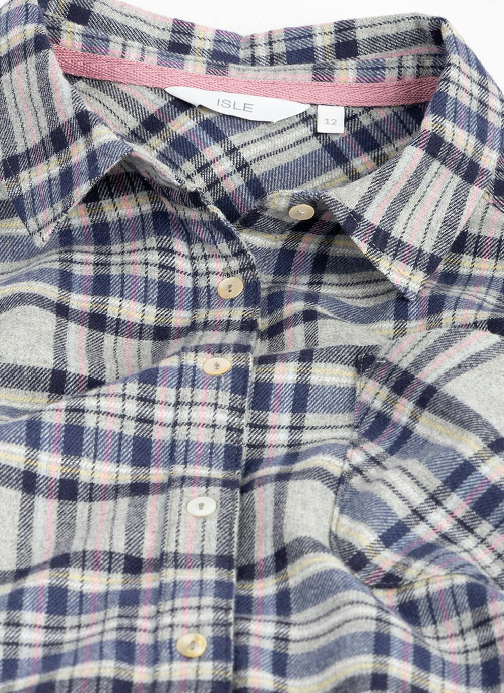  Pure Cotton Check Blouse