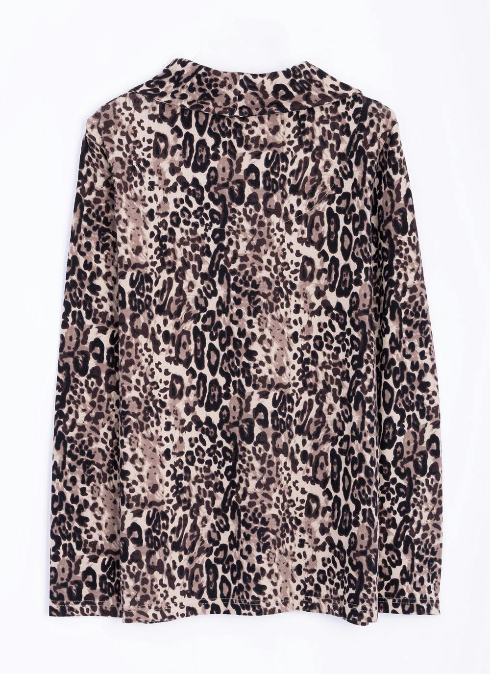  Warm Handle Cowl Neck Top