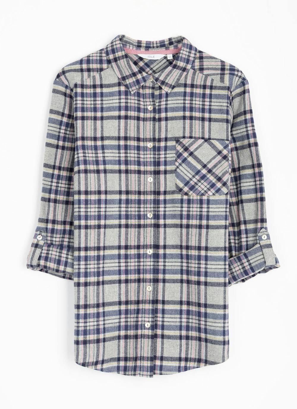  Pure Cotton Check Blouse