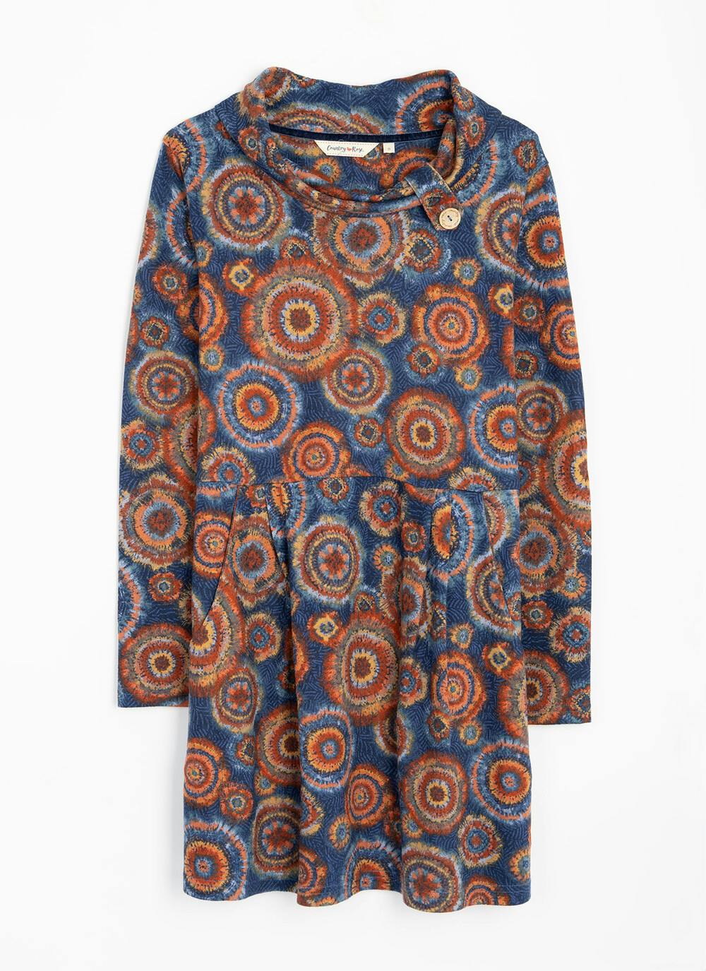  Soft Touch Cowl Printed Tunic