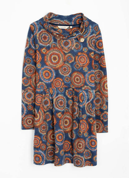  Soft Touch Cowl Printed Tunic