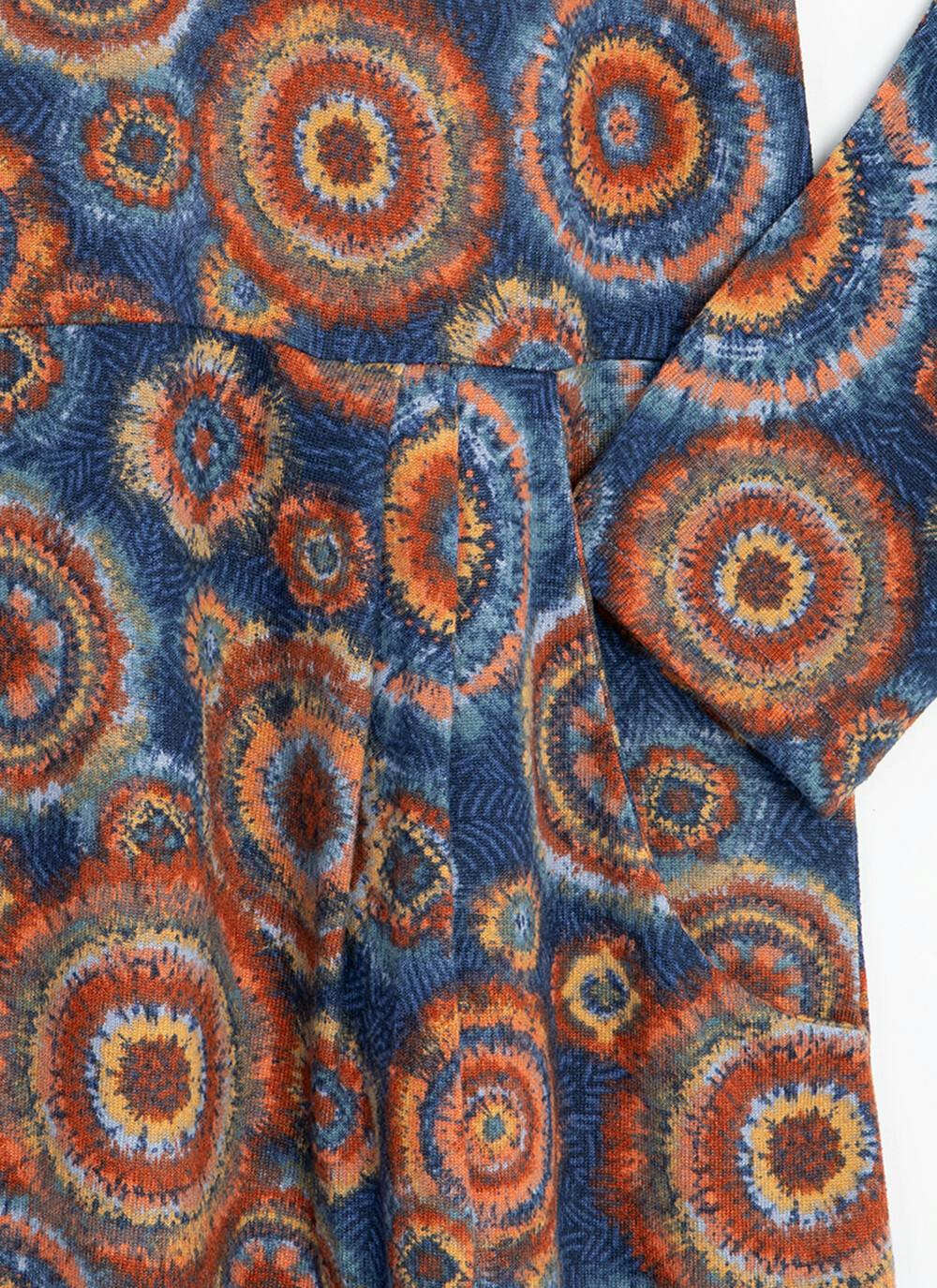  Soft Touch Cowl Printed Tunic