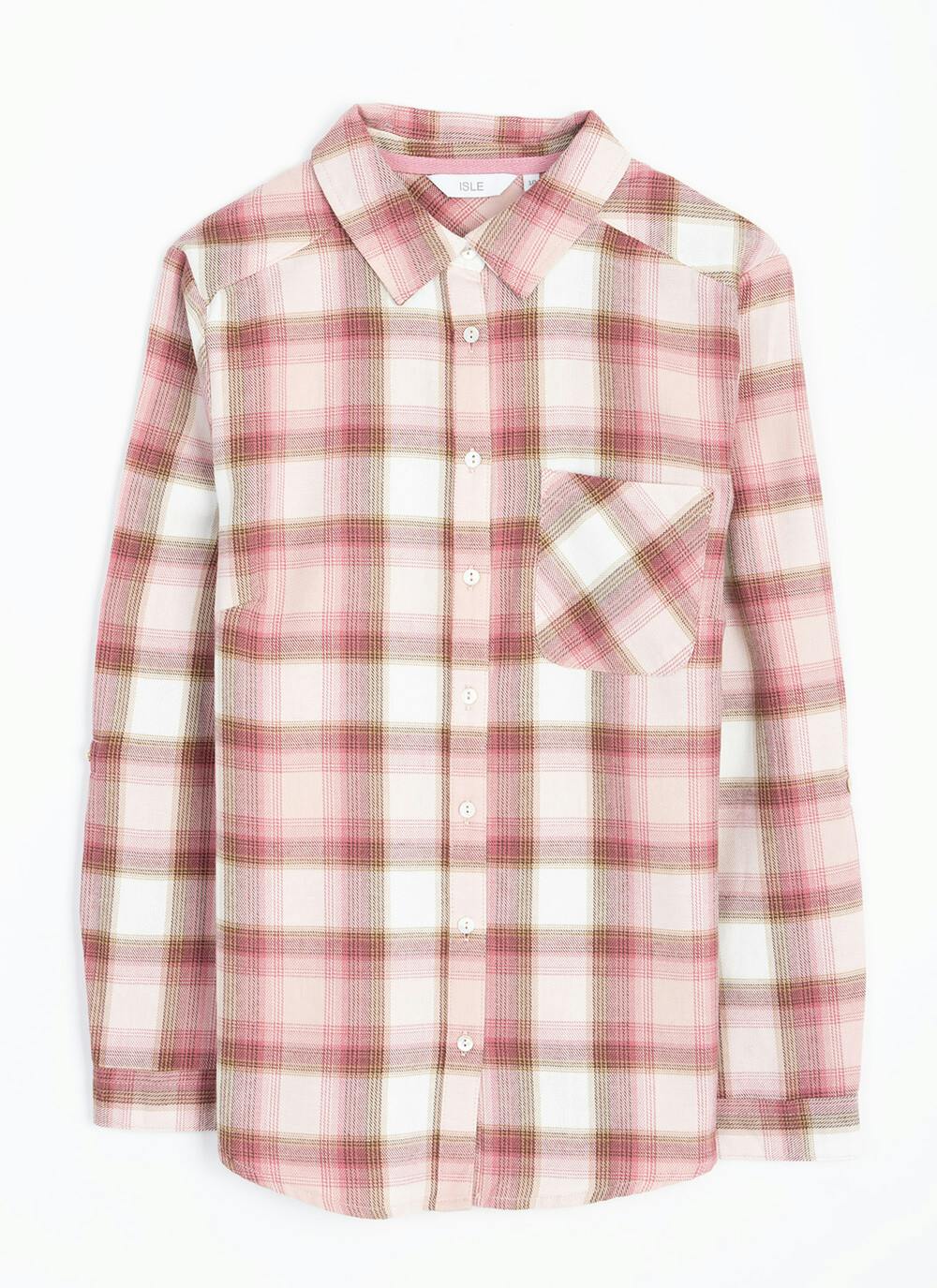  Pure Cotton Brushed Checked Shirt