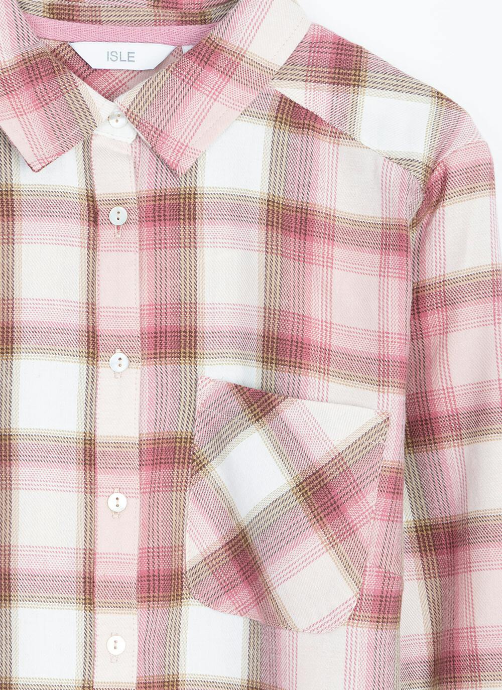  Pure Cotton Brushed Checked Shirt