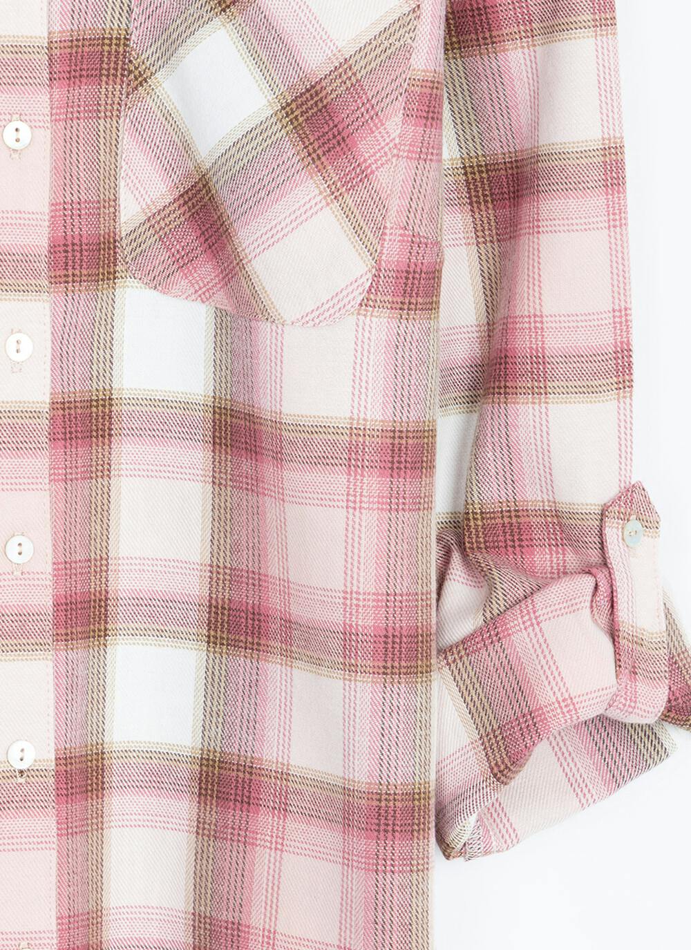  Pure Cotton Brushed Checked Shirt