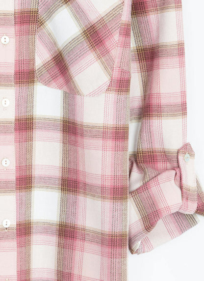  Pure Cotton Brushed Checked Shirt