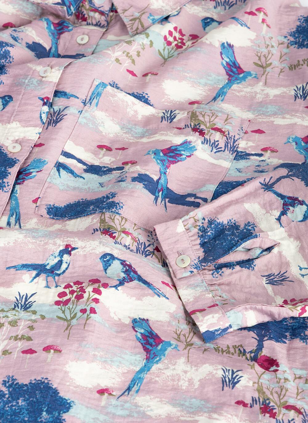  Printed Collared Shirt