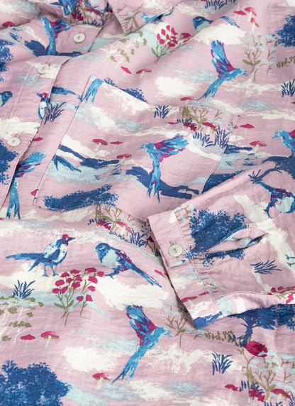  Printed Collared Shirt