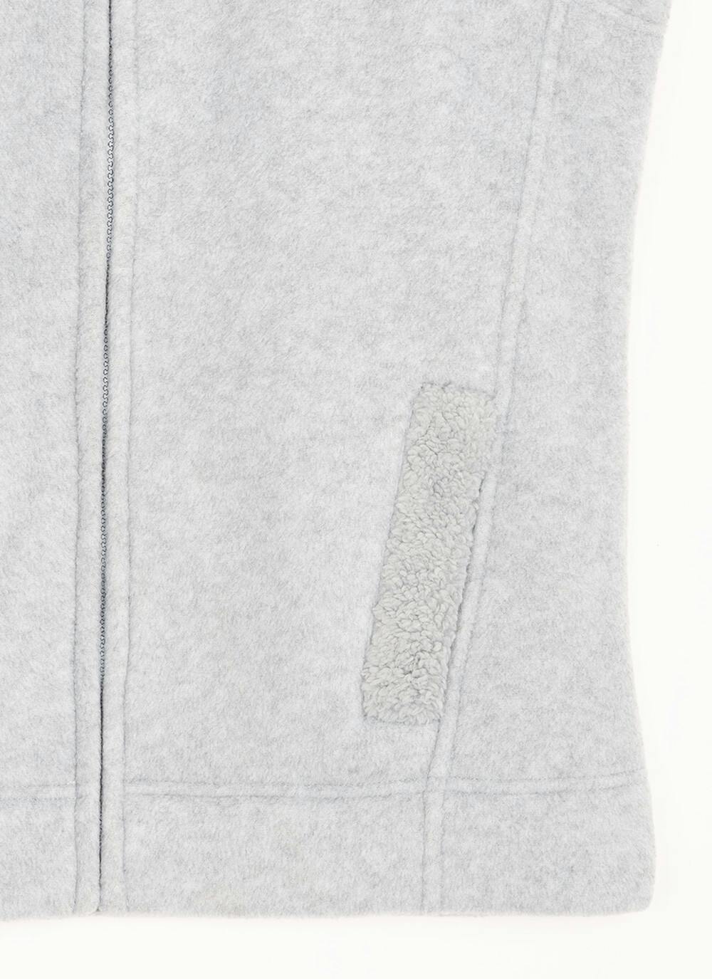  Fleece Sherpa Lined Funnel Neck Gilet