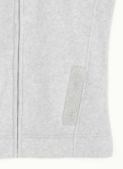  Fleece Sherpa Lined Funnel Neck Gilet