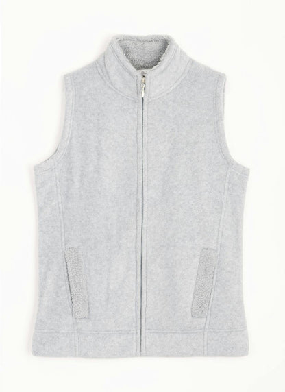  Fleece Sherpa Lined Funnel Neck Gilet
