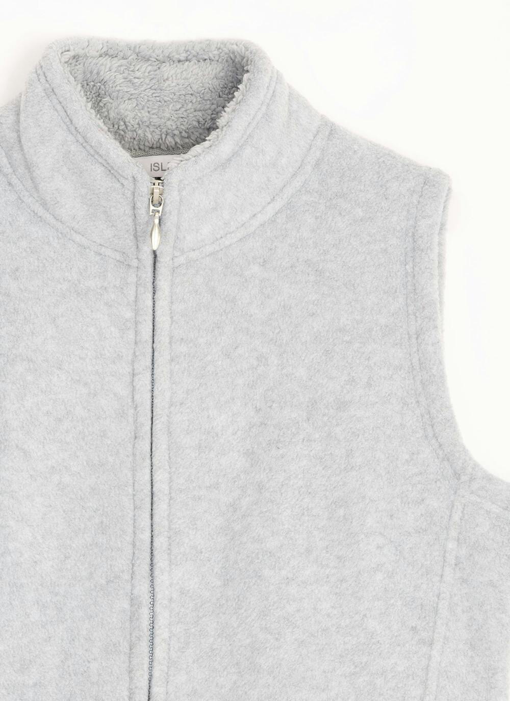  Fleece Sherpa Lined Funnel Neck Gilet