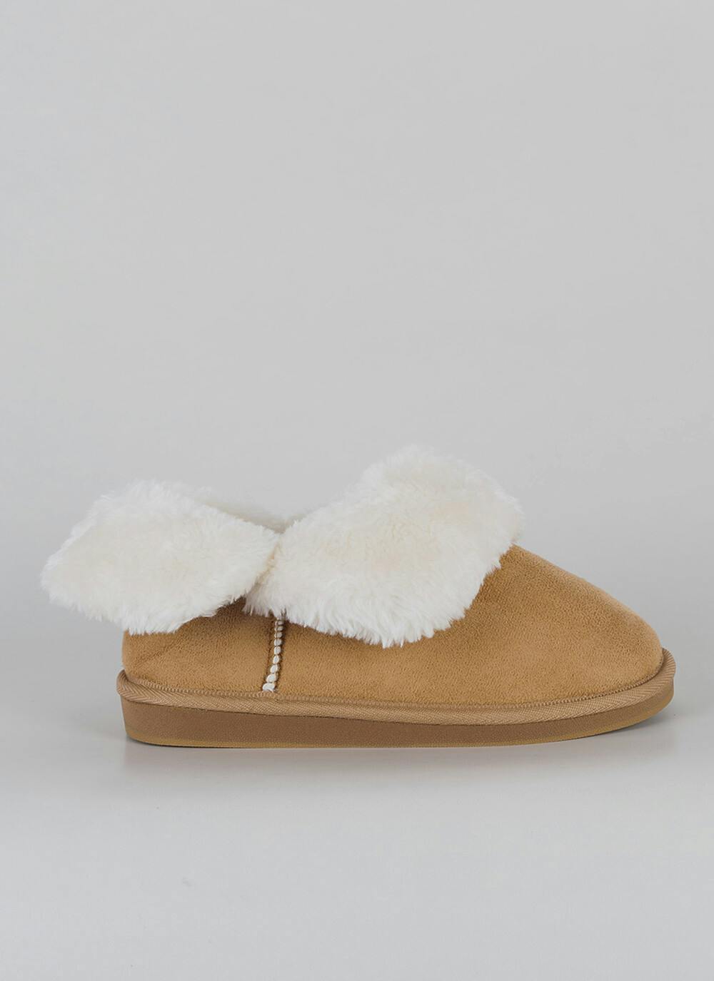 Comfy Suedette Faux Fur Lined Slipper Boot