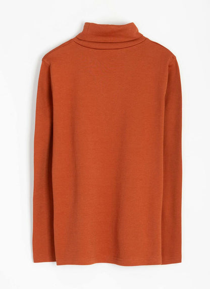  Pure Cotton Roll Neck Top