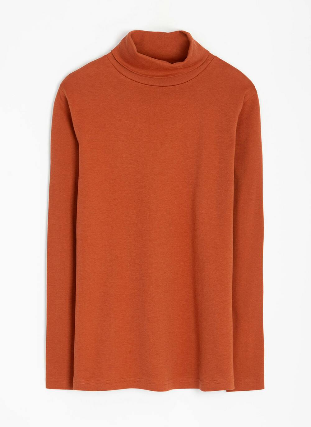  Pure Cotton Roll Neck Top