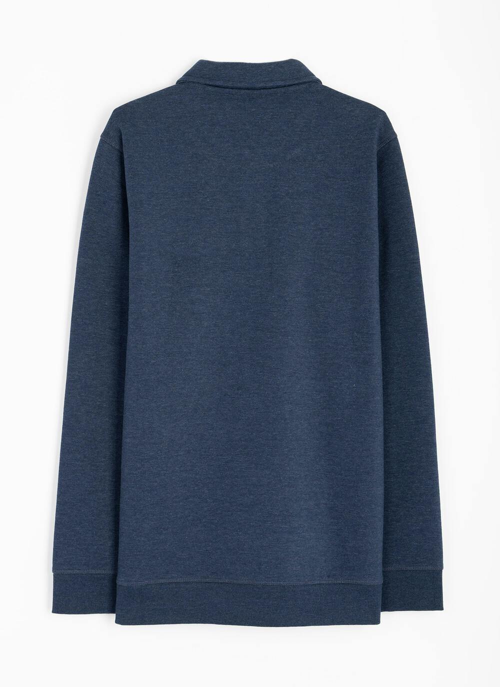  Cotton Rich Polo Neck Sweatshirt
